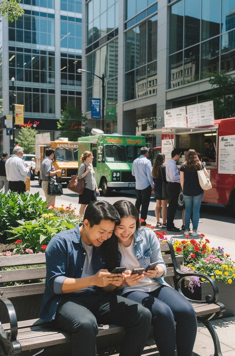 Illustration of community feedback in local businesses