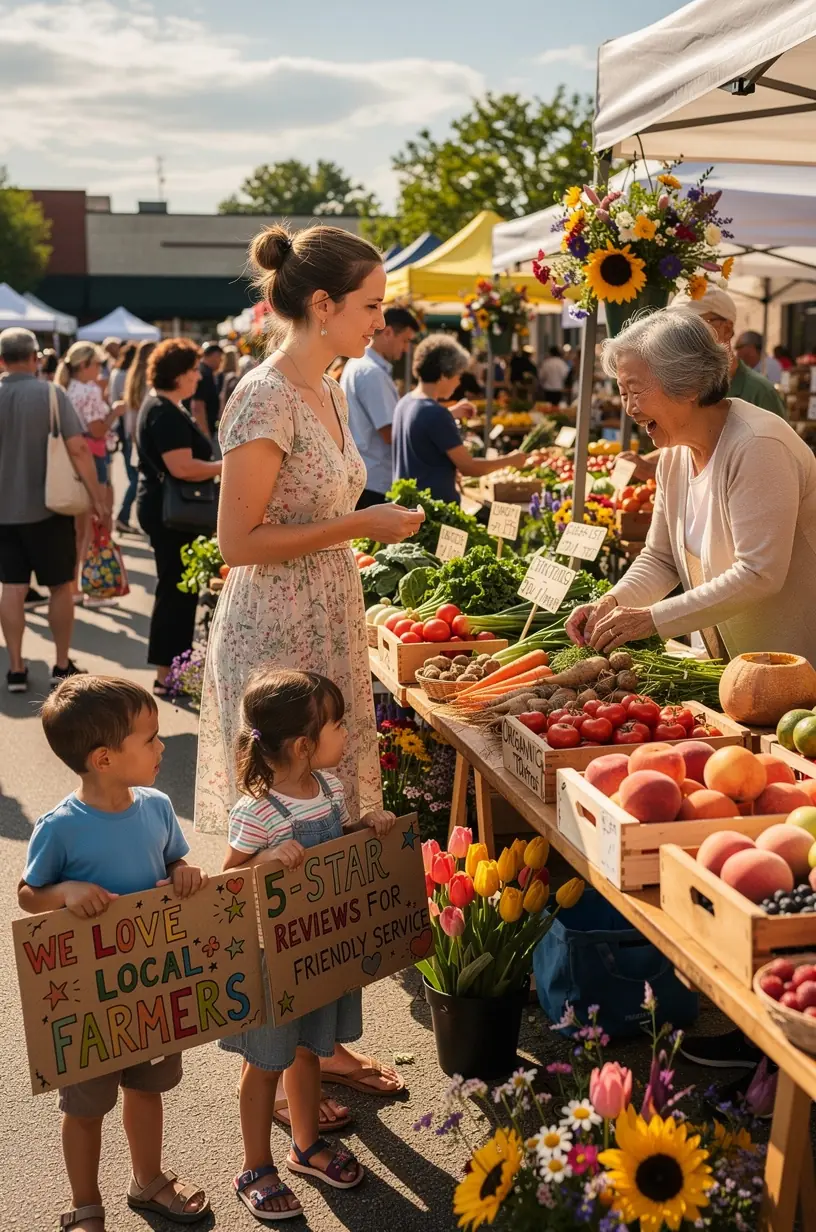 Community members sharing word-of-mouth recommendations