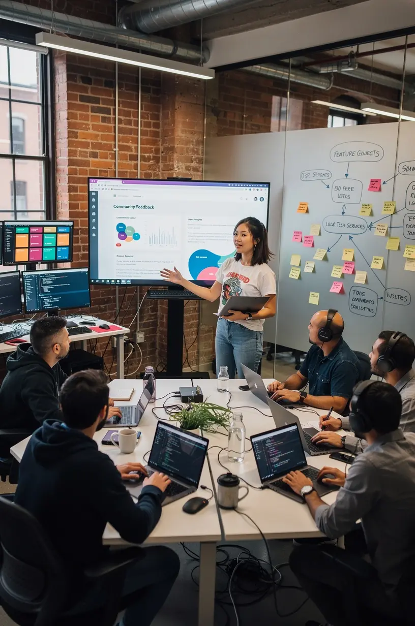 Professional business solutions illustration